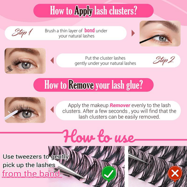 Eyelash DIY lash Extension Kit and LashCluster (30D+40D Kit)