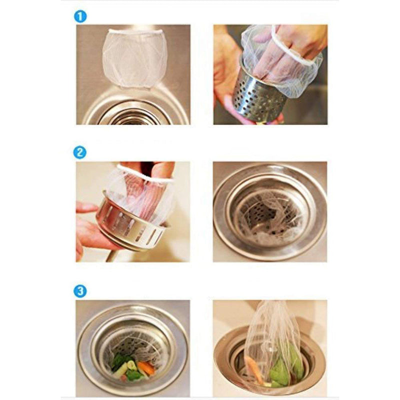 Disposable Mesh Sink Strainer Bags, 100 PCS