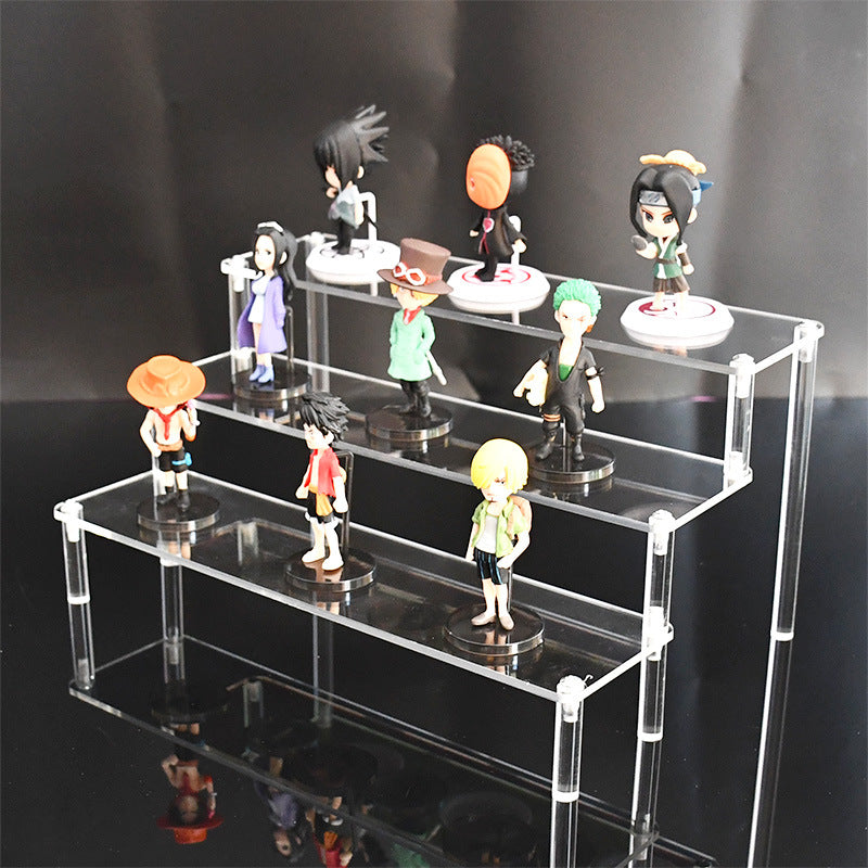 Acrylic Step Shelf Ornament Shelf