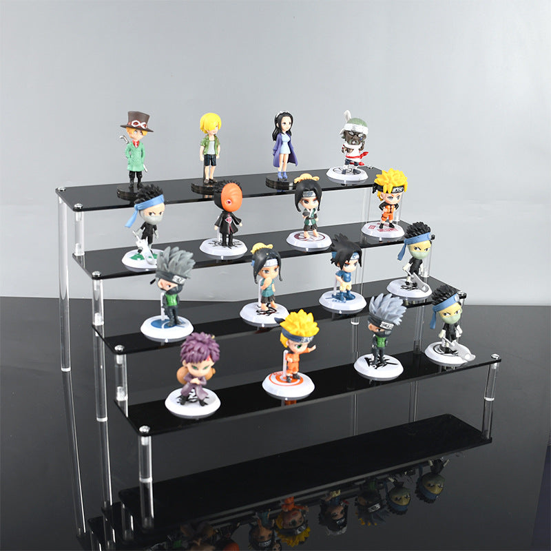 Acrylic Step Shelf Ornament Shelf