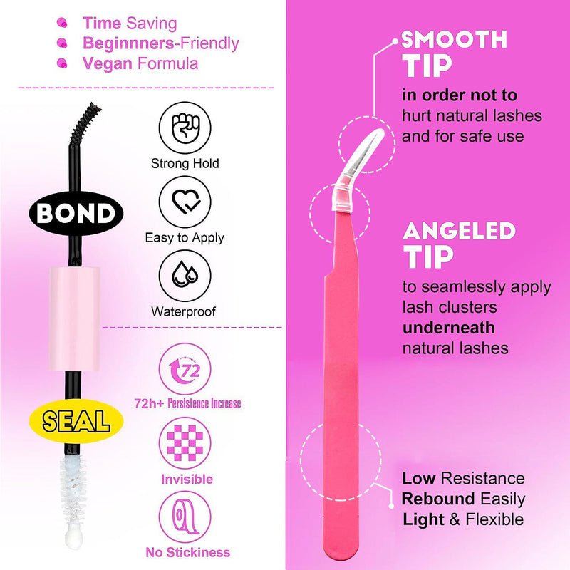 Eyelash DIY lash Extension Kit and LashCluster (30D+40D Kit)