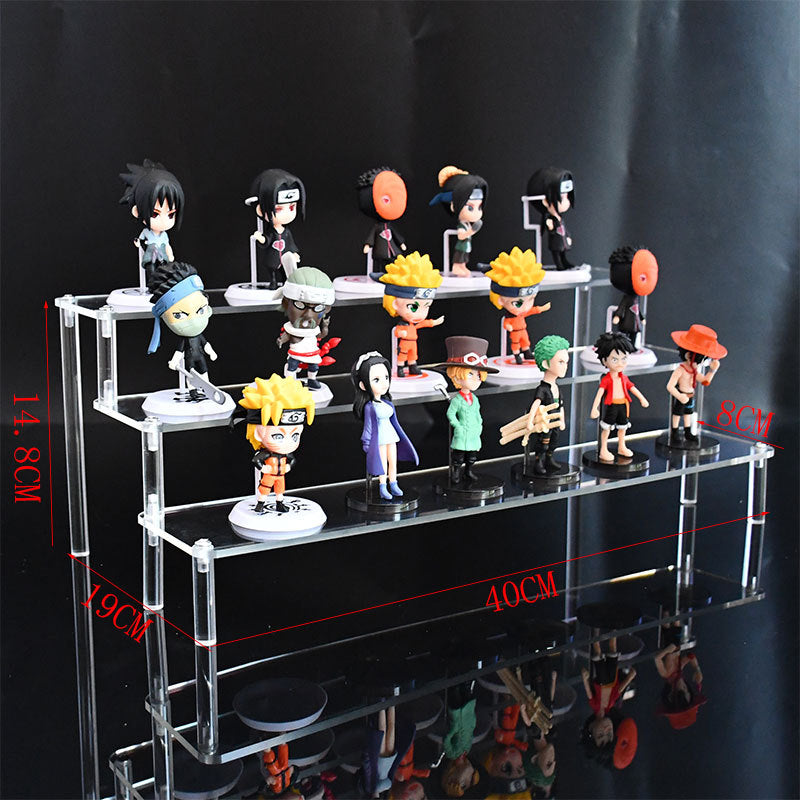 Acrylic Step Shelf Ornament Shelf