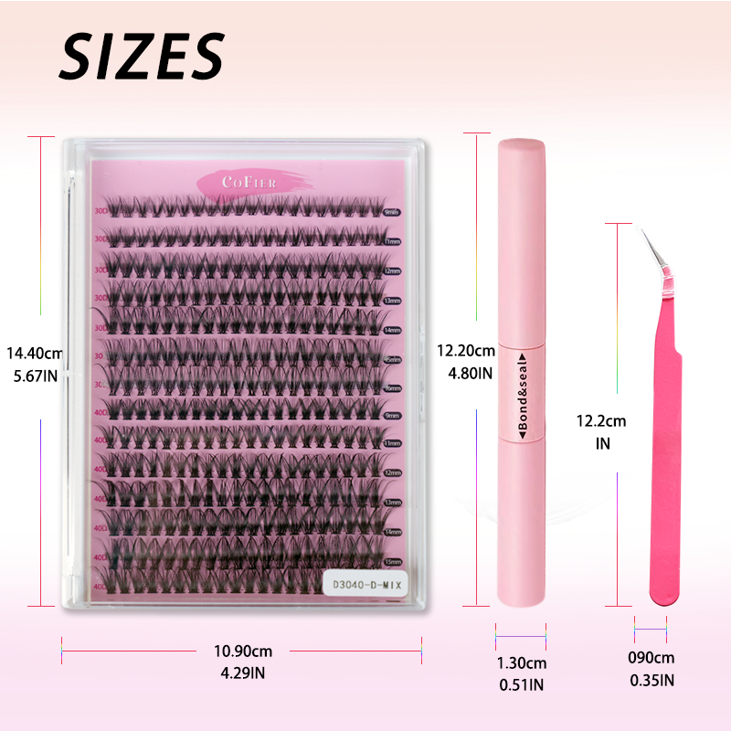 Eyelash DIY lash Extension Kit and LashCluster (30D+40D Kit)