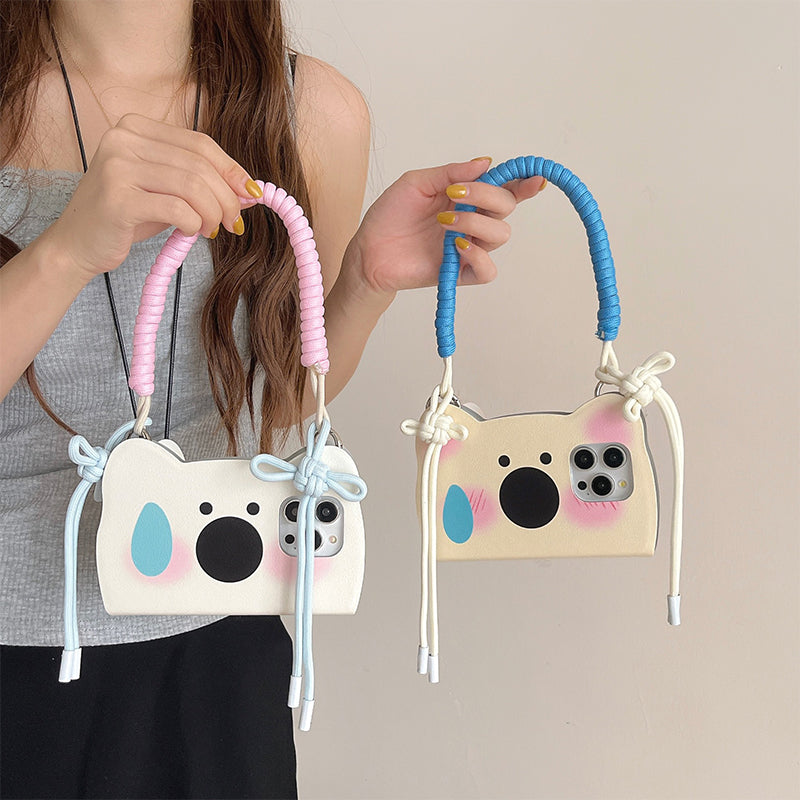 Insta-Style Cartoon Westie Flip Phone Case