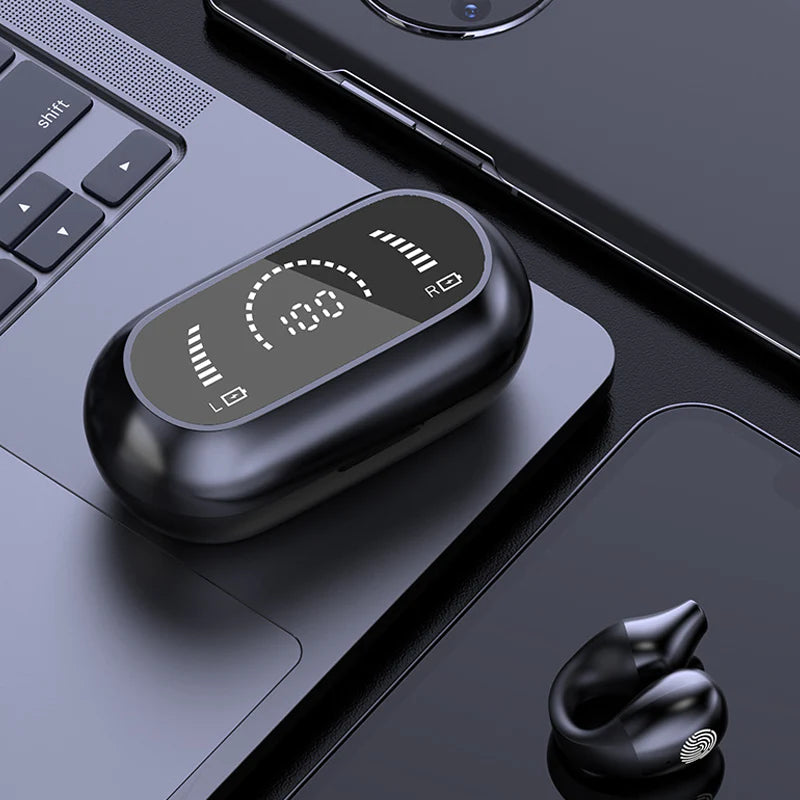 Wireless ear clip bluetooth headset