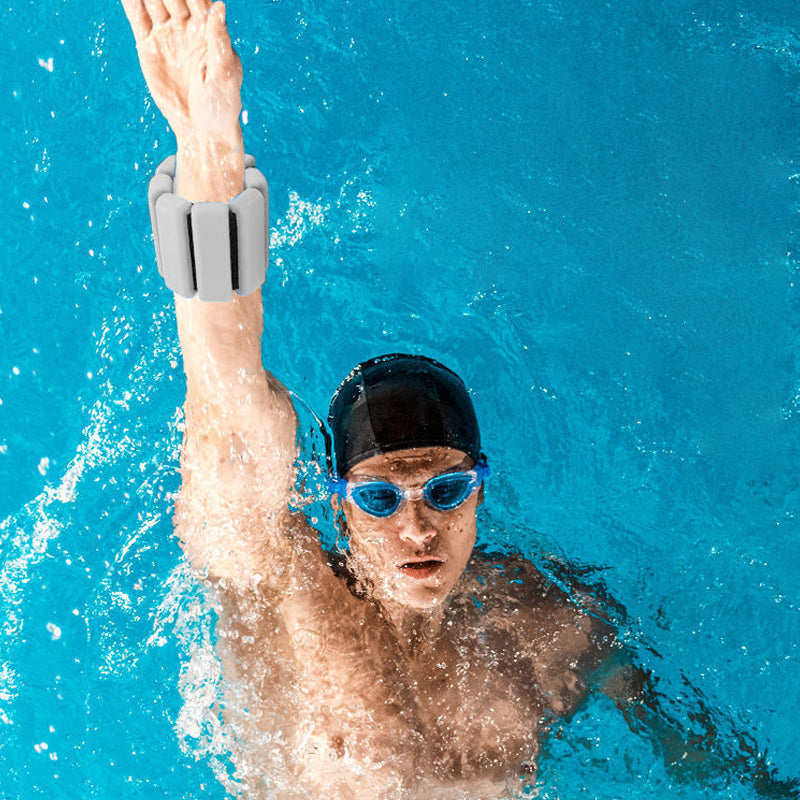 Weighted silicone sports wristband