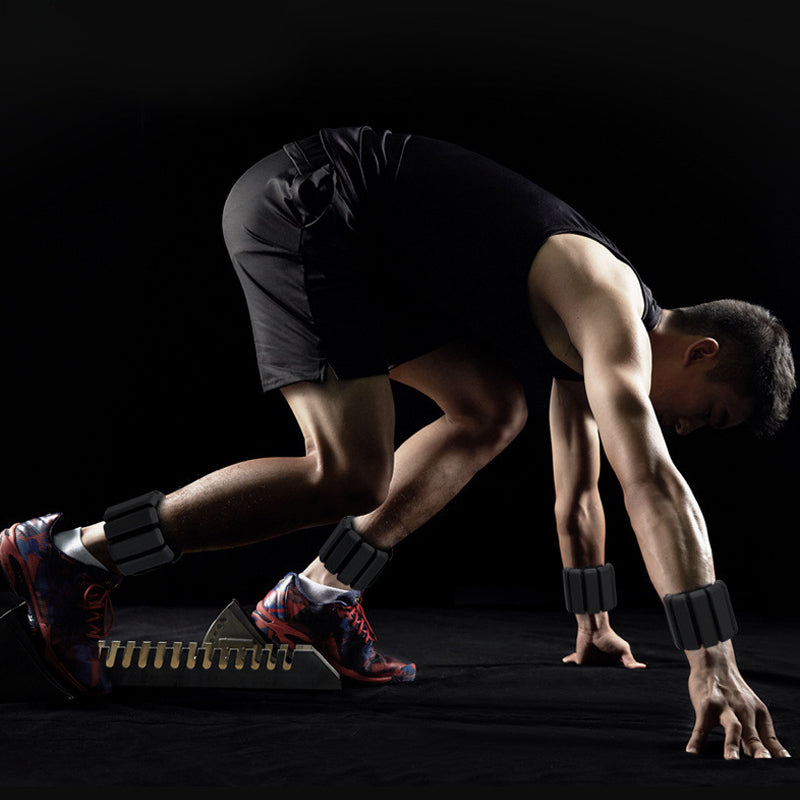 Weighted silicone sports wristband