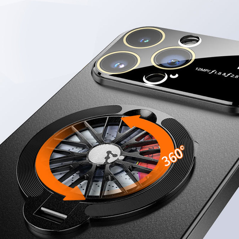 Rotating gyroscope phone case
