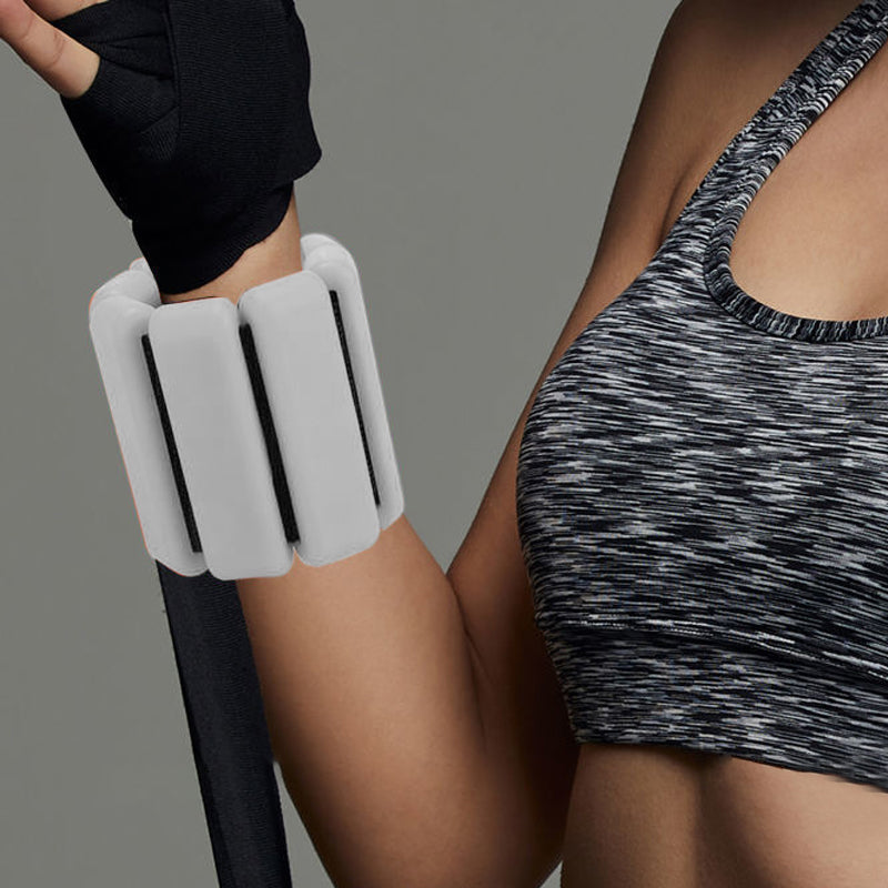 Weighted silicone sports wristband