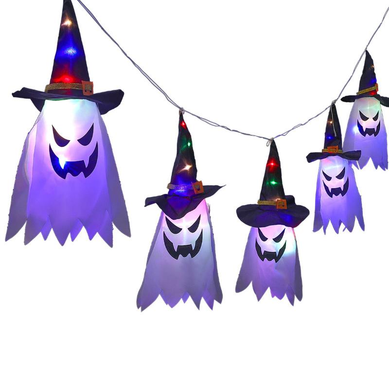 Halloween Blue Wizard Light String 5 Lamps