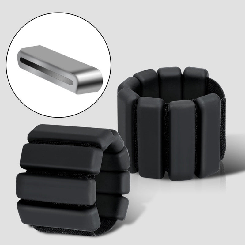 Weighted silicone sports wristband