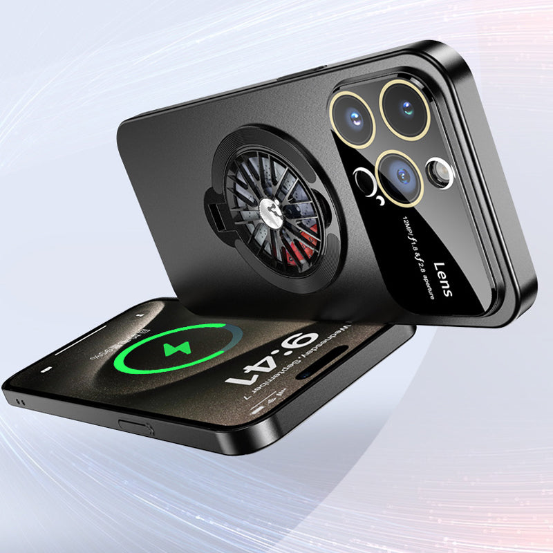 Rotating gyroscope phone case