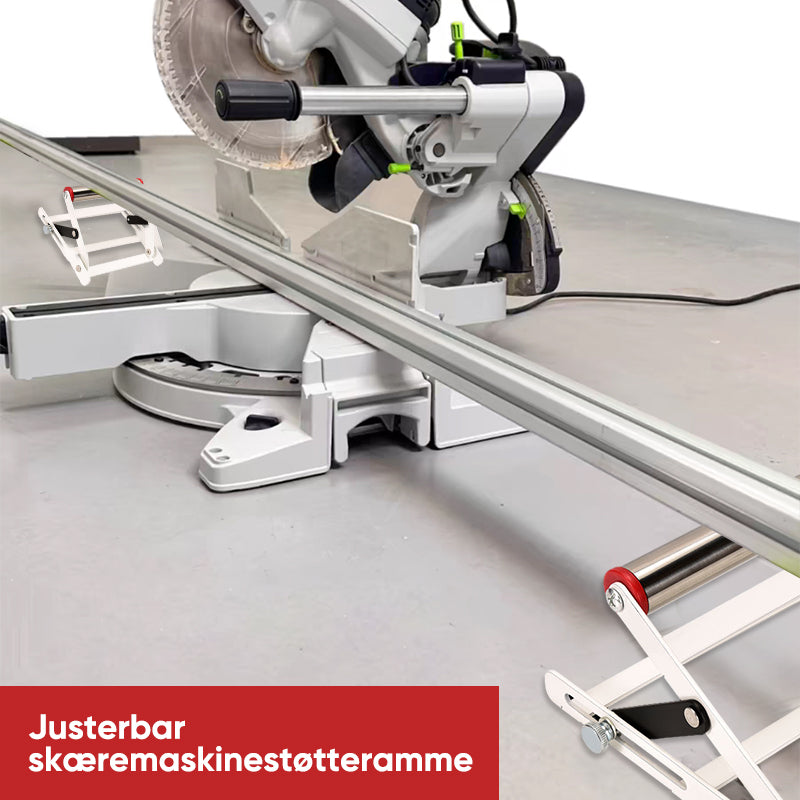 Adjustable support frame for the machine