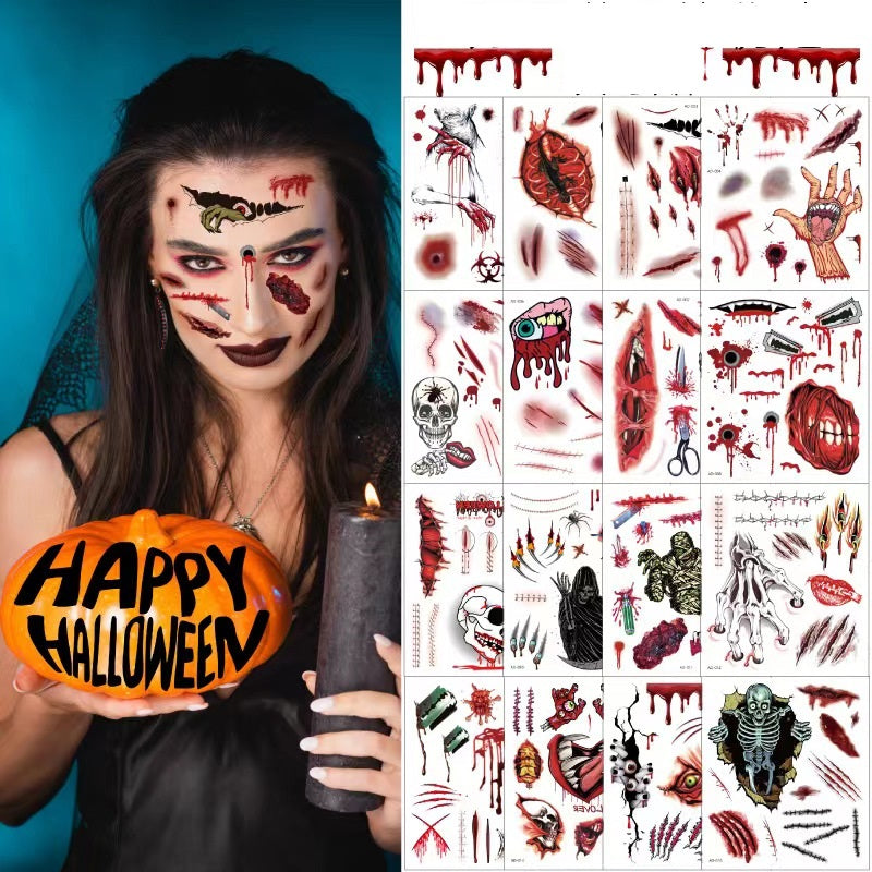 🎃Halloween prank makeup temporary tattoo🎃