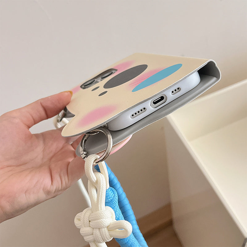 Insta-Style Cartoon Westie Flip Phone Case