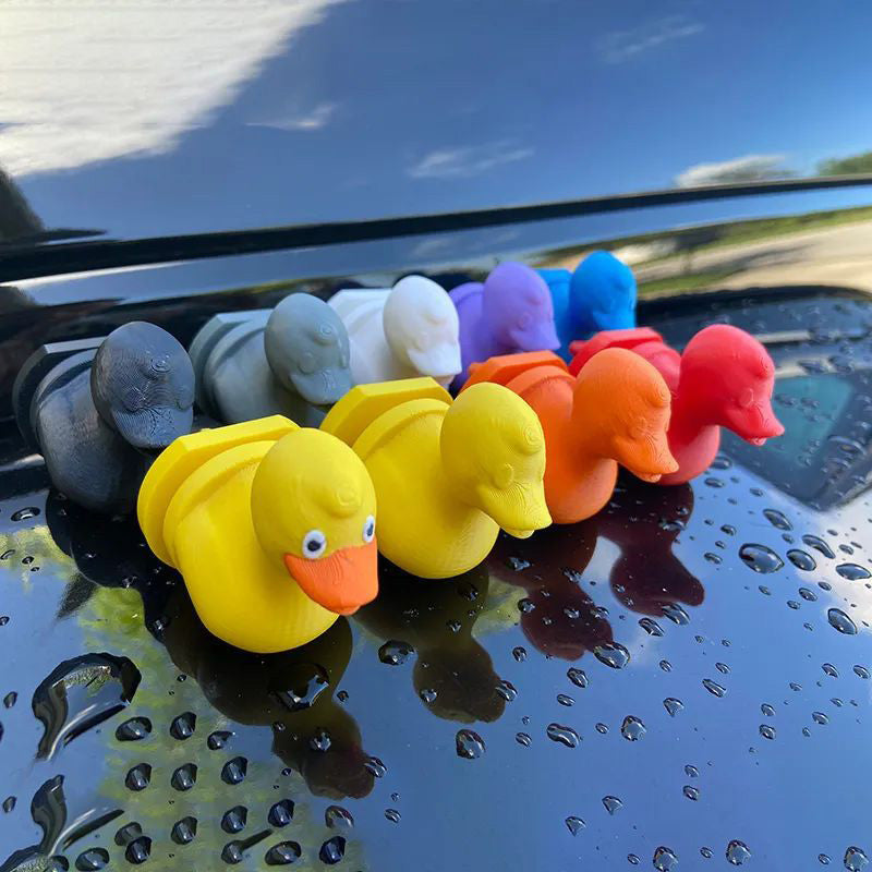 Middle Finger Spraying Duck Car Accessory