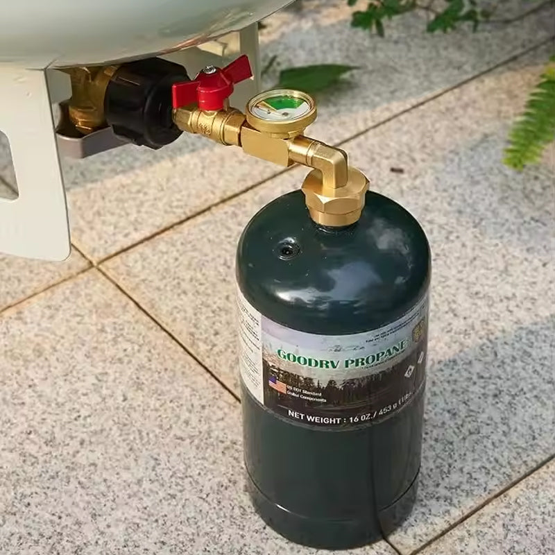 Top-Rated Propane Refill Elbow Adapter with Tank Gauge