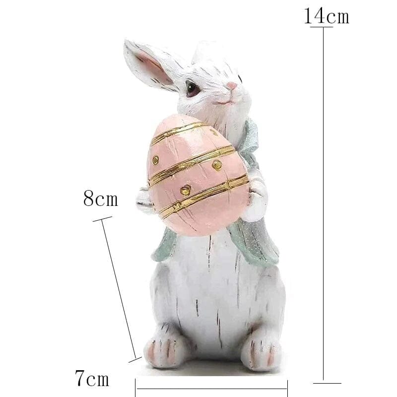 Handmade Easter Rabbit Figurines