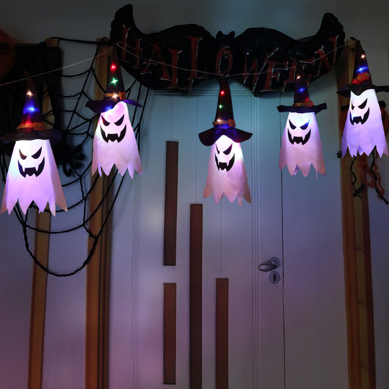 Halloween Blue Wizard Light String 5 Lamps