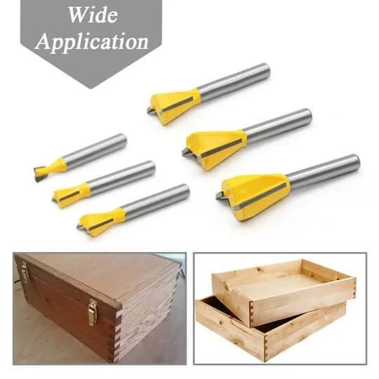6PCS DOVETAIL ROUTER BIT SET
