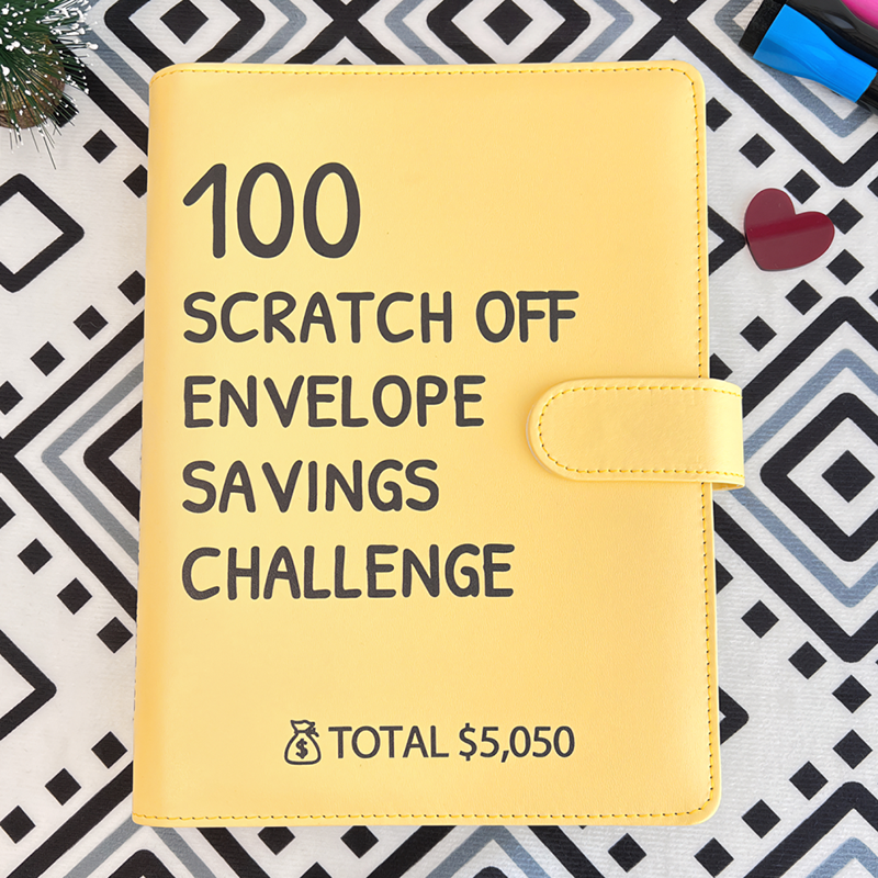 Scratch Off 100 Envelope Challenge Binder