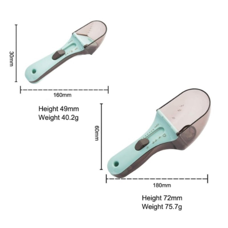 Adjustable measuring spoon