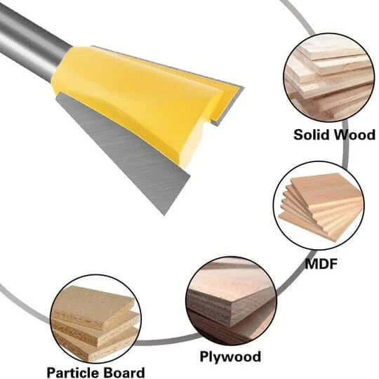 6PCS DOVETAIL ROUTER BIT SET