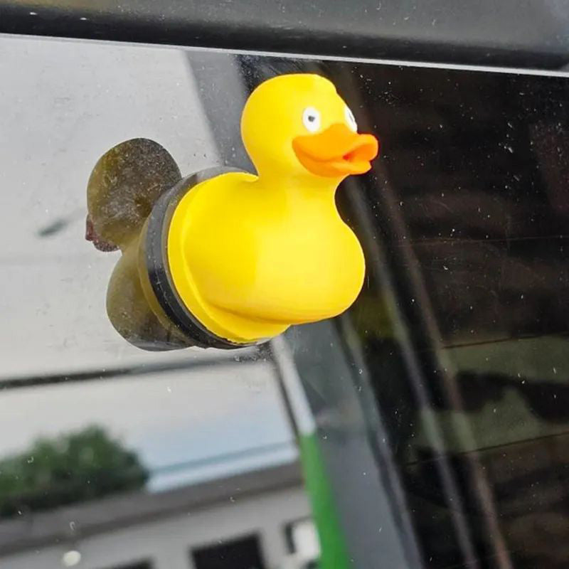 Middle Finger Spraying Duck Car Accessory