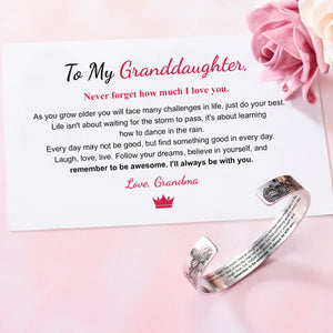 To My Granddaughter I Will Always Be With You Bracelet