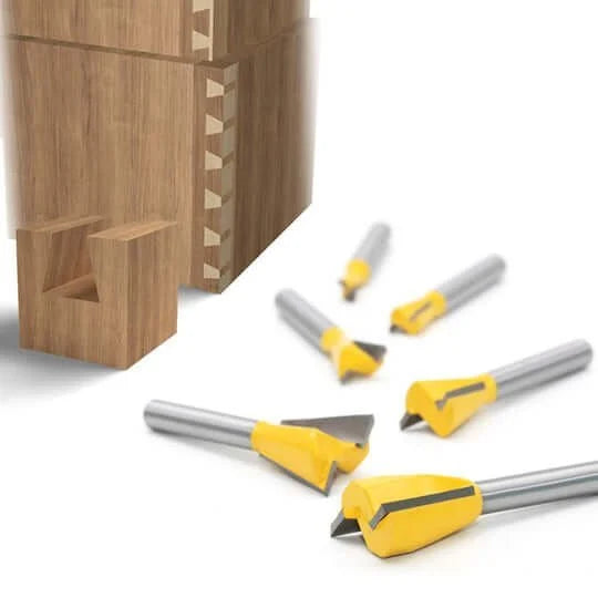 6PCS DOVETAIL ROUTER BIT SET