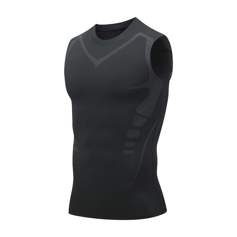 Men's Quick-Dry Sleeveless Sports Compression Tank Top