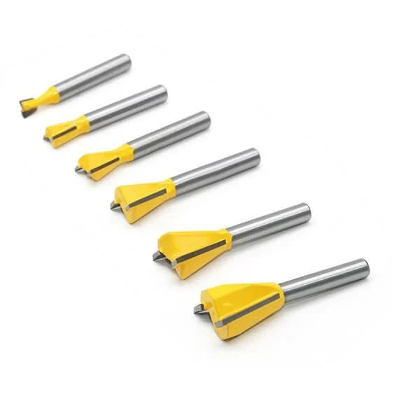 6PCS DOVETAIL ROUTER BIT SET