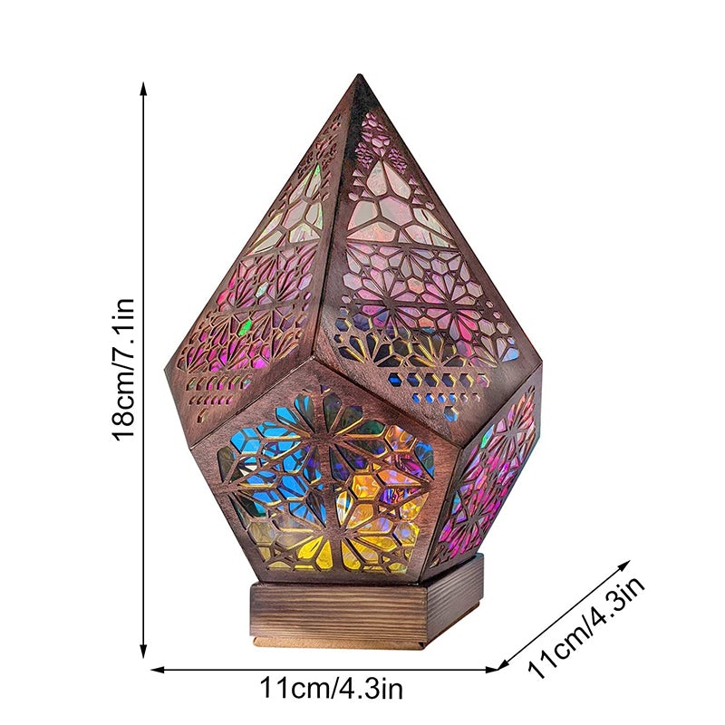 Polar Star Wooden Floor Lamp