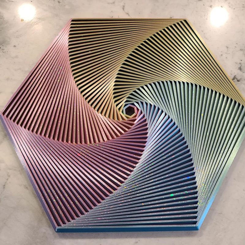 3D-Printed Fractal Fidget Hexagon