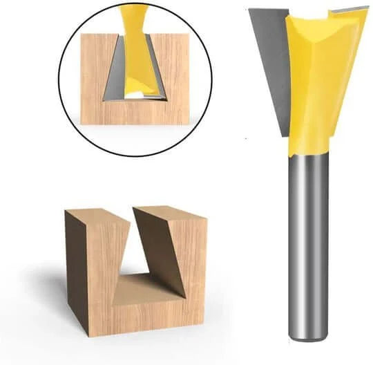 6PCS DOVETAIL ROUTER BIT SET