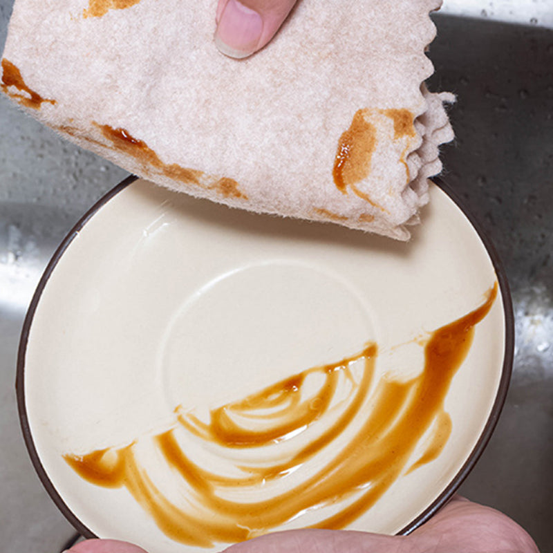 Thickened Loofah Dishwashing Cloth