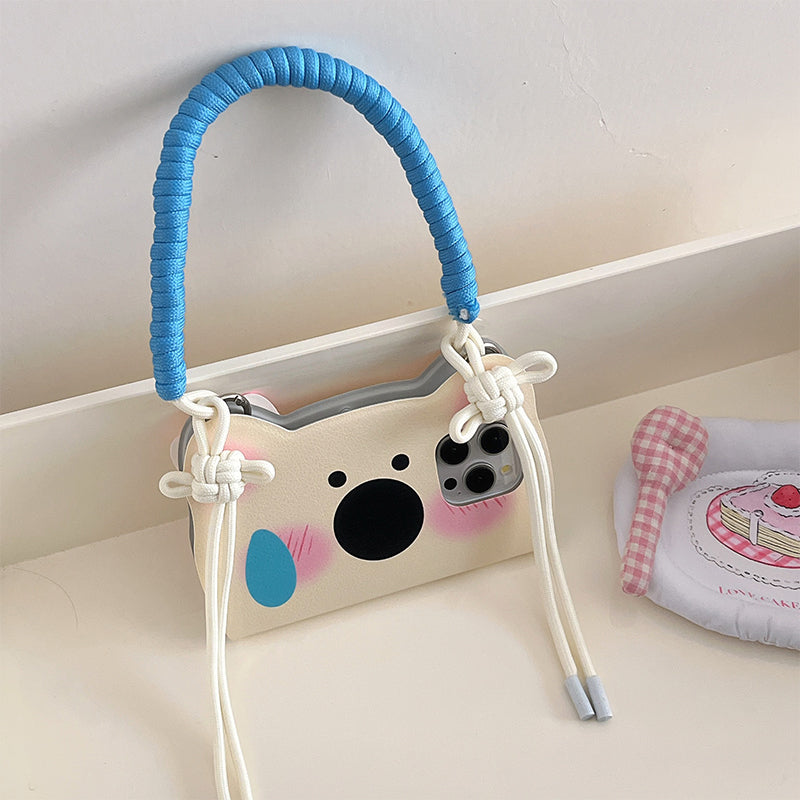 Insta-Style Cartoon Westie Flip Phone Case