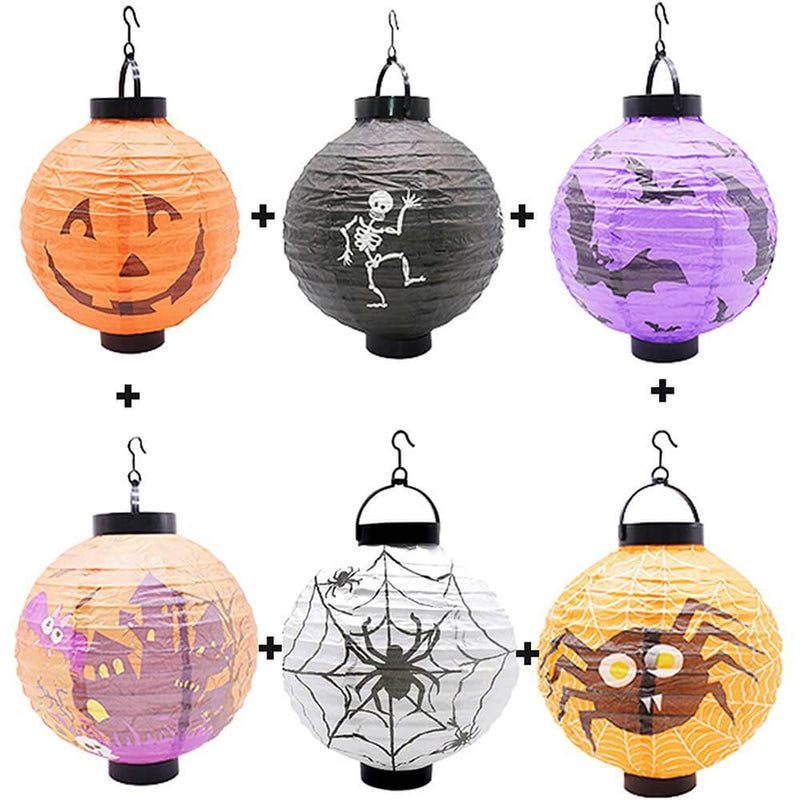 Halloween Hanging Paper Lanterns 6Pcs