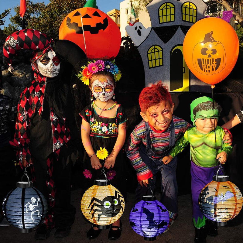 Halloween Hanging Paper Lanterns 6Pcs