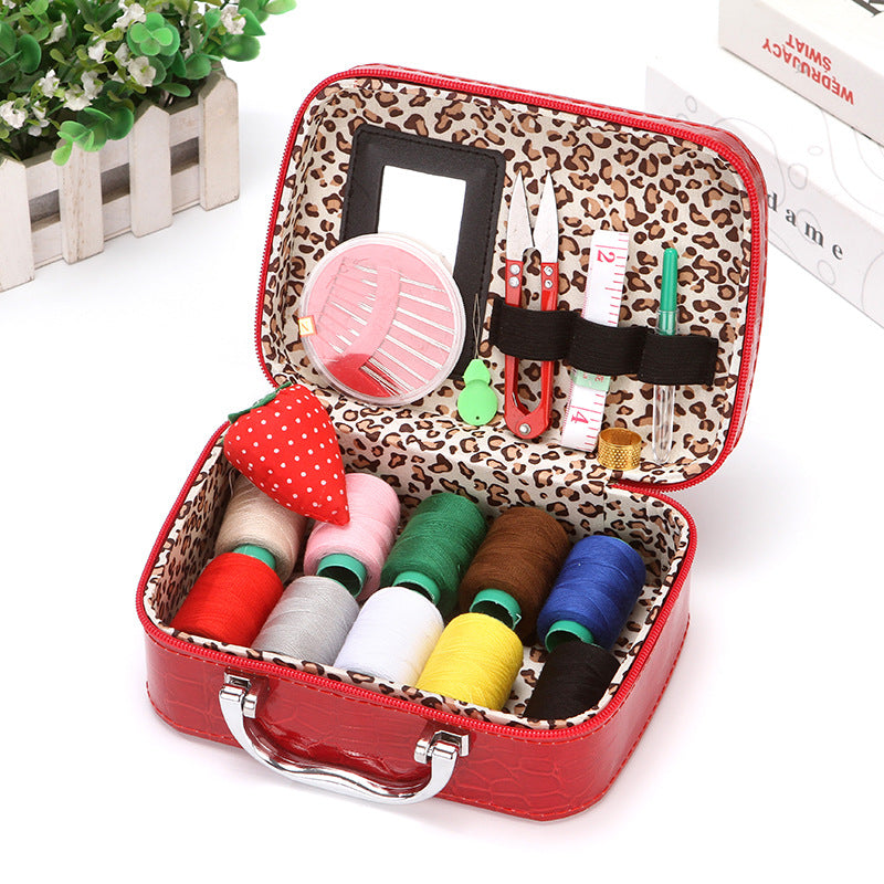 Household sewing box set mini suitcase