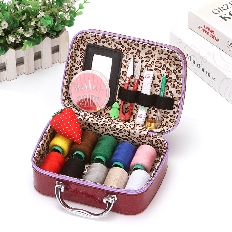 Household sewing box set mini suitcase