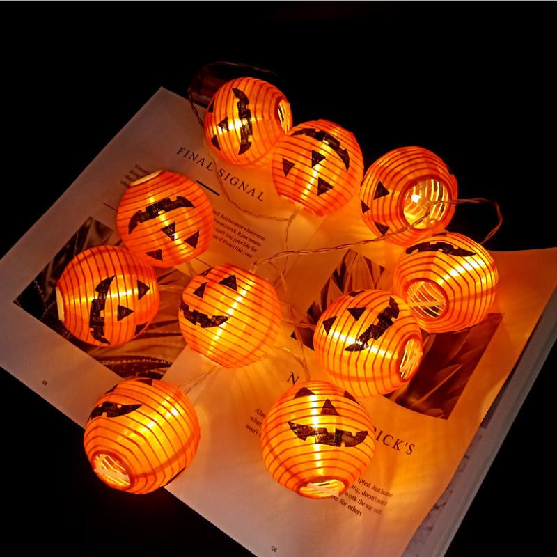 Halloween Foldable Pumpkin String Lights