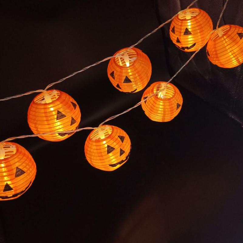 Halloween Foldable Pumpkin String Lights
