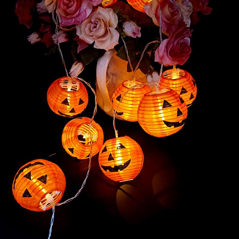 Halloween Foldable Pumpkin String Lights