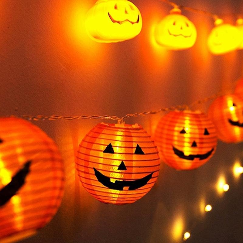 Halloween Foldable Pumpkin String Lights