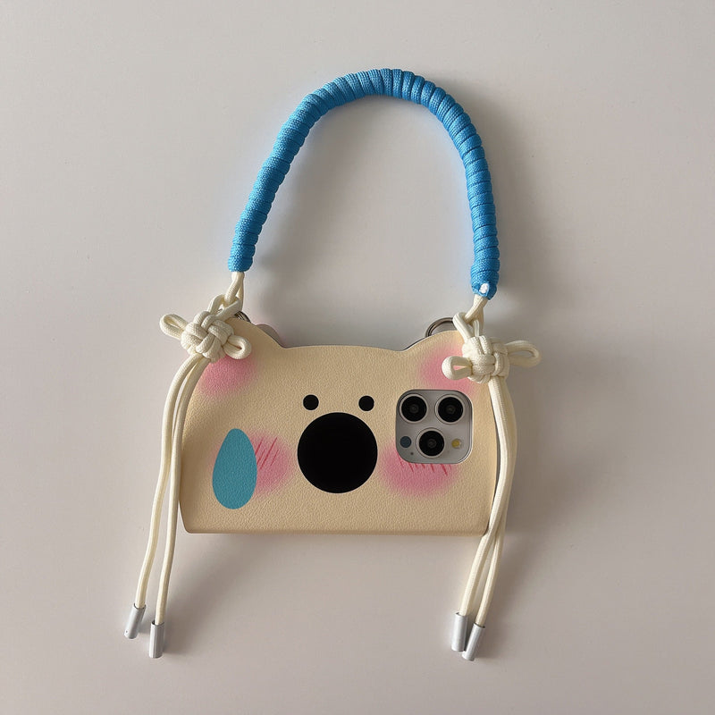 Insta-Style Cartoon Westie Flip Phone Case