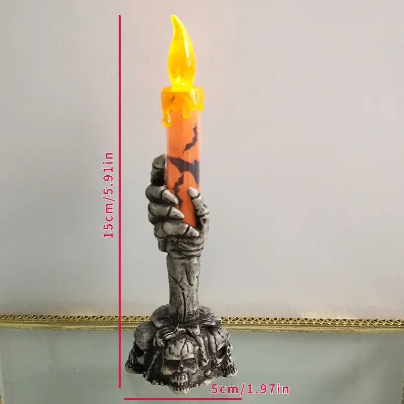 Skeleton Halloween Candle