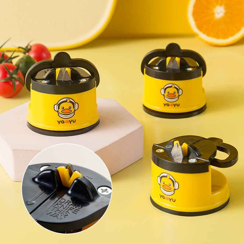 Multifunctional knife sharpener with suction cup