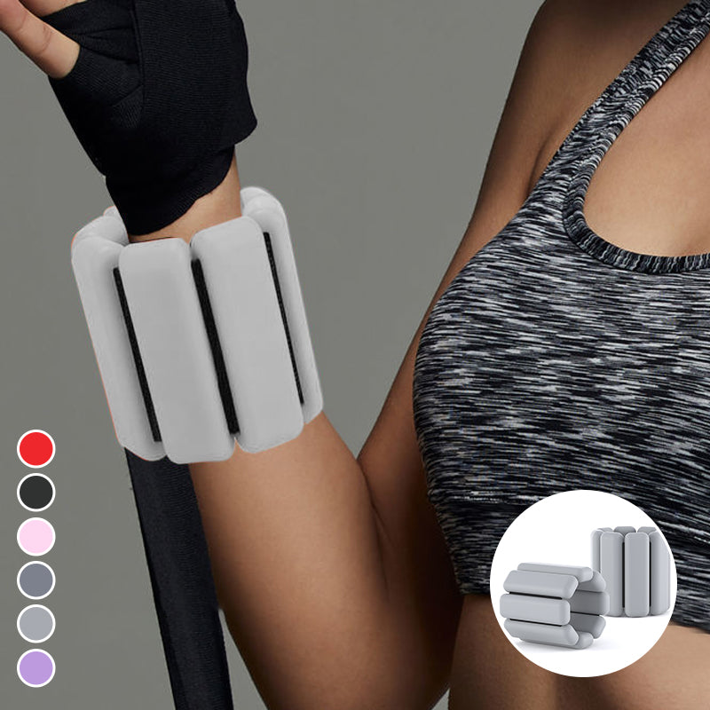 Weighted silicone sports wristband