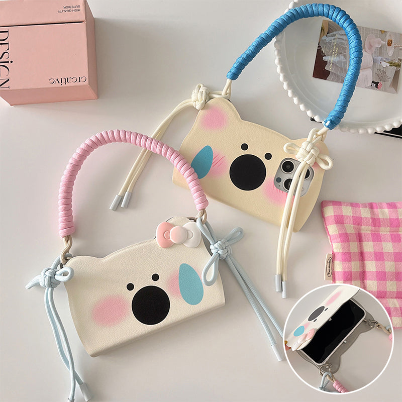 Insta-Style Cartoon Westie Flip Phone Case